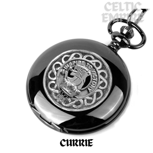Currie Scottish Family Clan Crest Pocket Watch