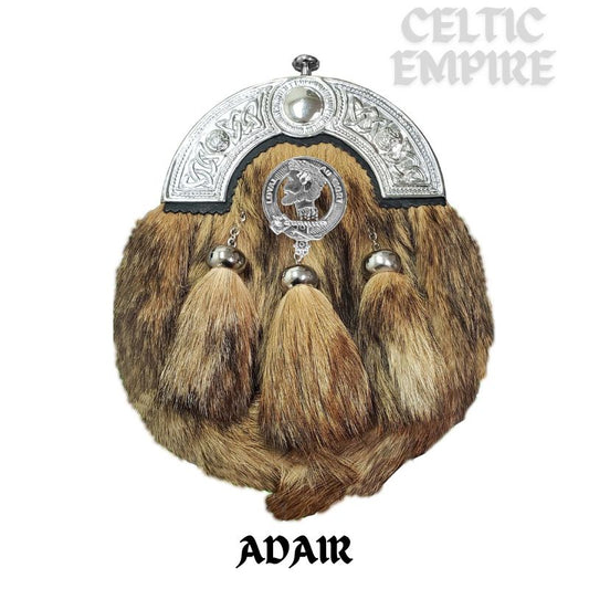 Adair Scottish Family Clan Crest Badge Dress Fur Sporran
