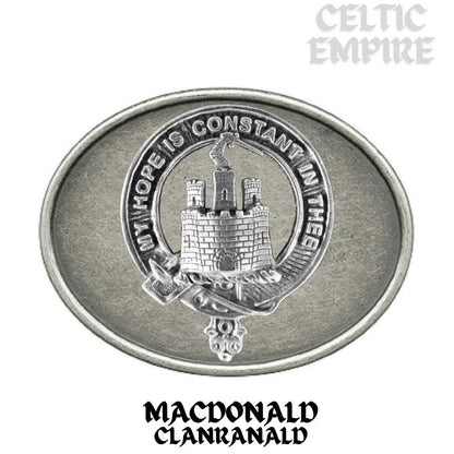 MacDonald Family Clanranald Family Clan Crest Regular Buckle