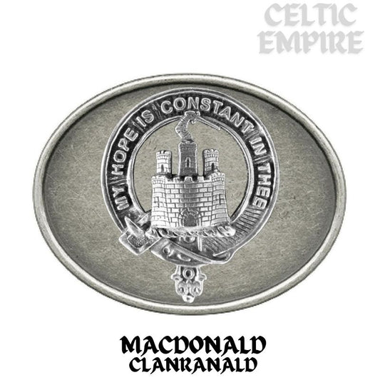 MacDonald Family Clanranald Family Clan Crest Regular Buckle