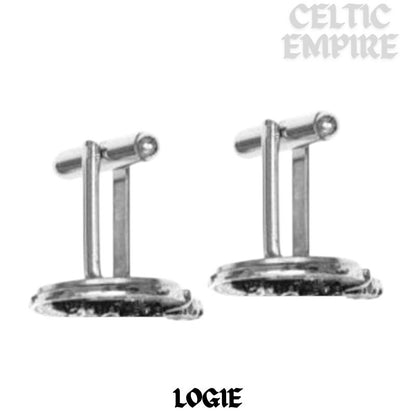 Logie Scottish Family Clan Crest Cufflinks