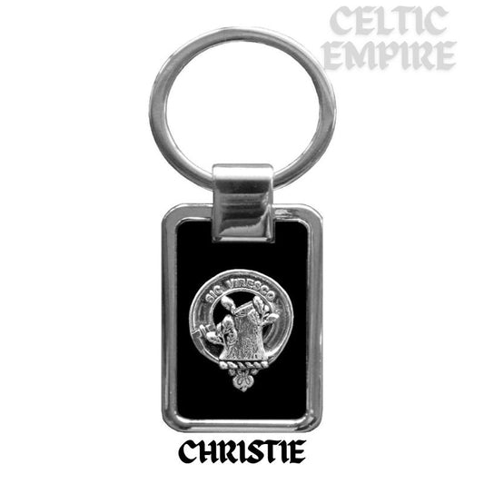 Christie Family Clan Black Stainless Key Ring