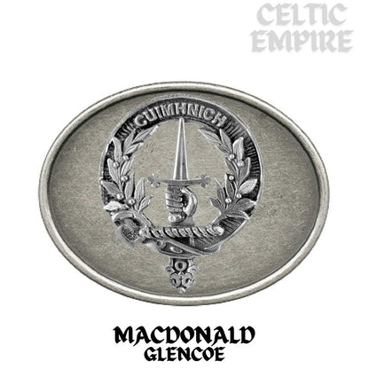 MacDonald (Glencoe) Family Clan Crest Regular Buckle