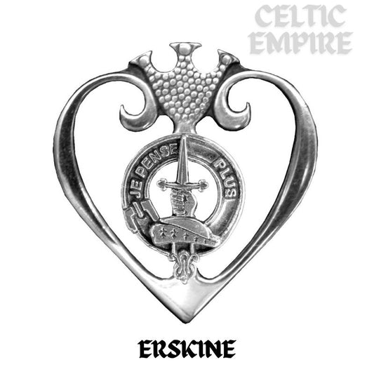 Erskine Family Clan Crest Luckenbooth Brooch or Pendant