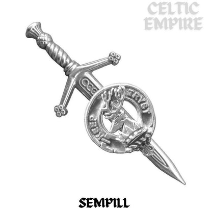 Sempill Scottish Small Family Clan Kilt Pin