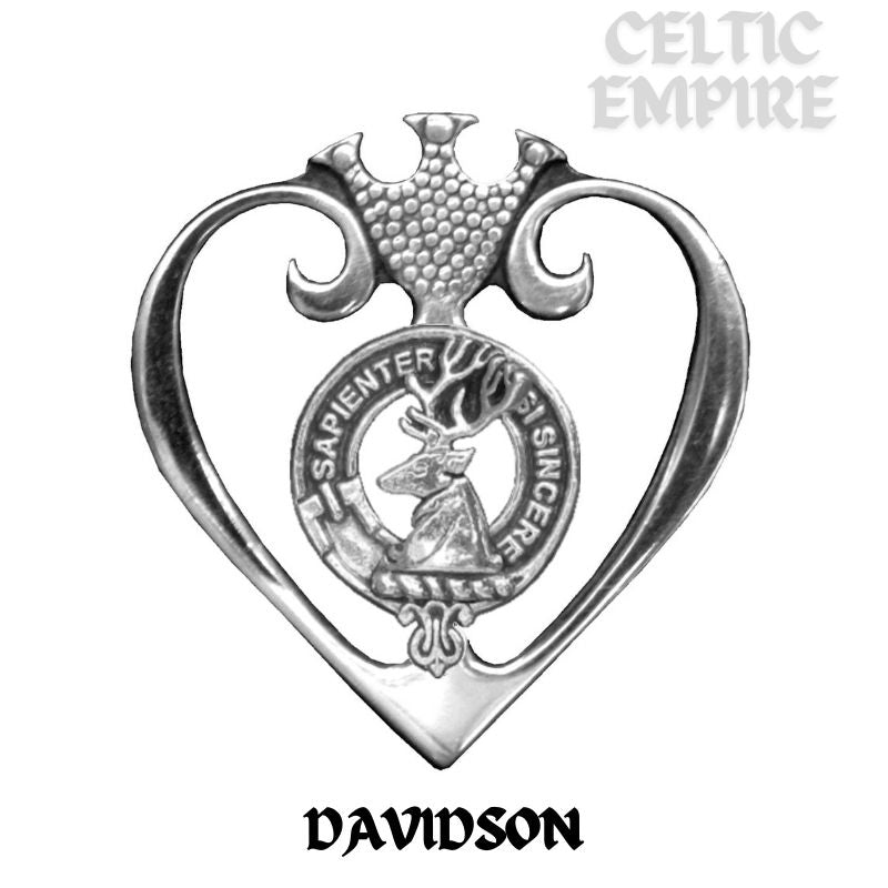 Davidson Family Clan Crest Luckenbooth Brooch or Pendant