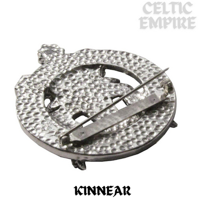 Kinnear Family Clan Crest Scottish Pewter Cap Badge