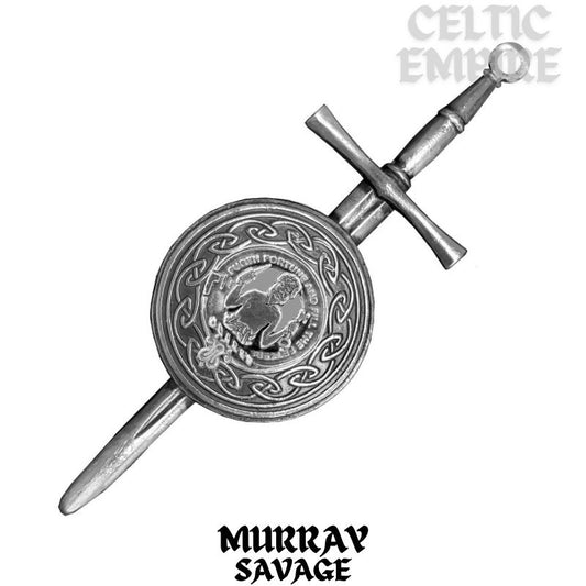 Murray (Savage) Scottish Family Clan Dirk Shield Kilt Pin
