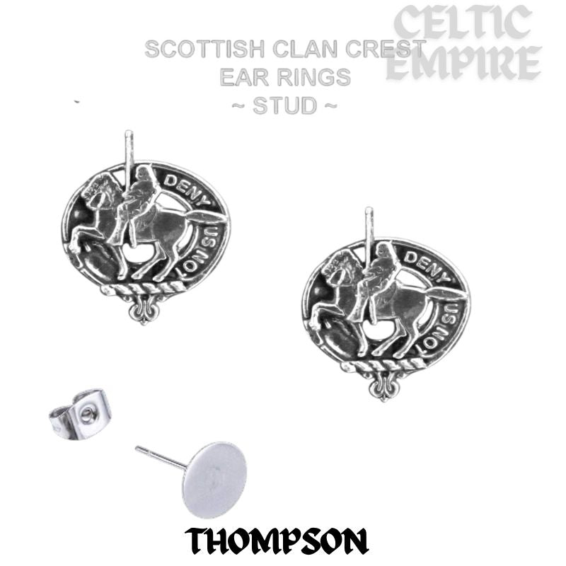 Thompson Family Clan Crest Earrings