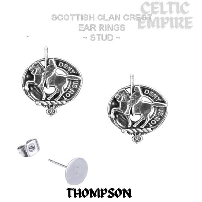 Thompson Family Clan Crest Earrings