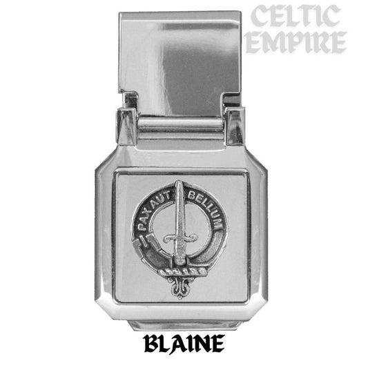 Blaine Family Scottish Clan Crest Money Clip