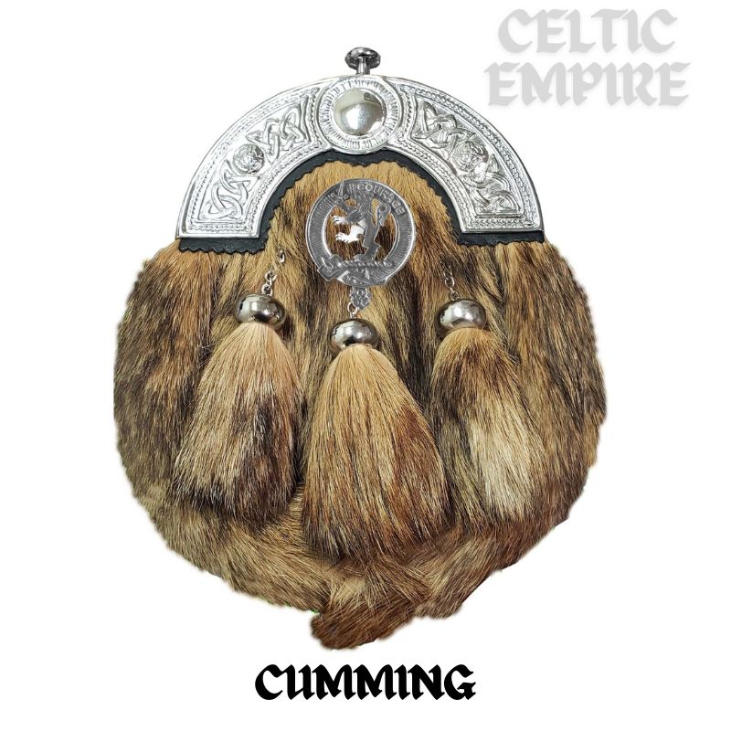 Cumming Scottish Family Clan Crest Badge Dress Fur Sporran