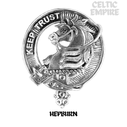 Hepburn Family Clan Crest Scottish Cap Badge