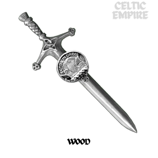 Wood Family Clan Crest Kilt Pin, Scottish Pin