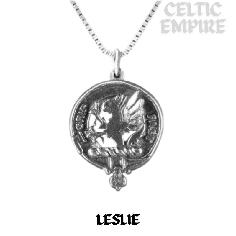 Leslie Family Clan Crest Scottish Pendant