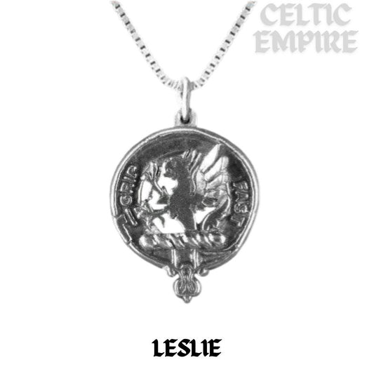 Leslie Family Clan Crest Scottish Pendant