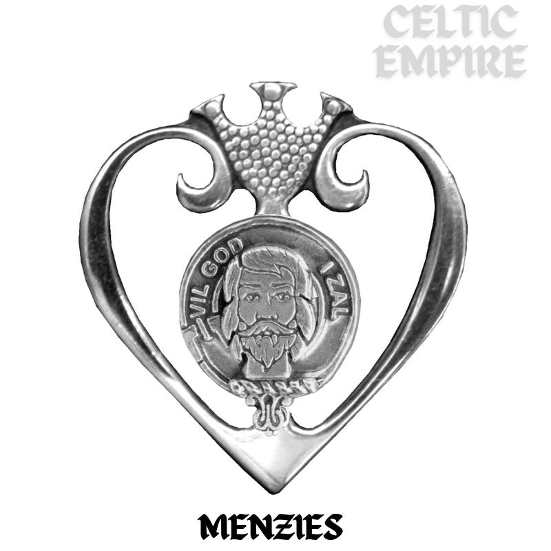 Menzies Family Clan Crest Luckenbooth Brooch or Pendant