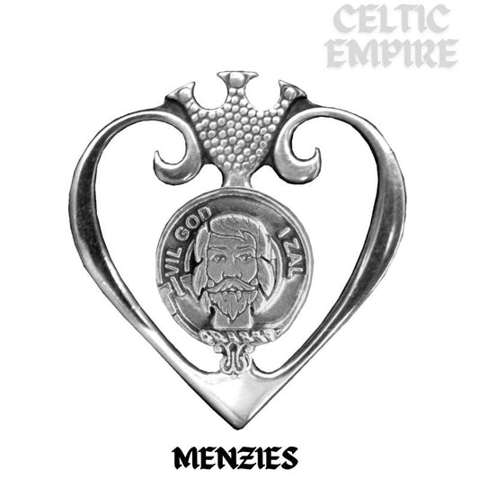 Menzies Family Clan Crest Luckenbooth Brooch or Pendant