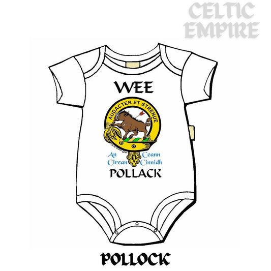 Pollock Scottish Family Clan Crest Baby Jumper