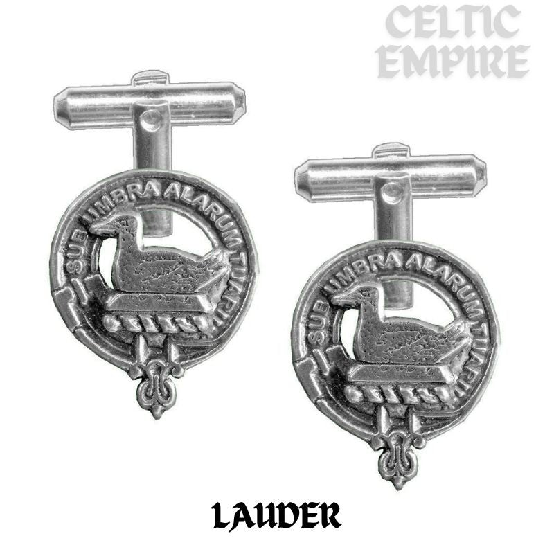 Lauder Scottish Family Clan Crest Cufflinks