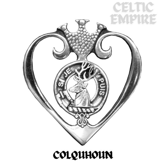 Colquhoun Family Clan Crest Luckenbooth Brooch or Pendant