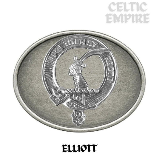 Elliott Family Clan Crest Regular Buckle ~ All Clans