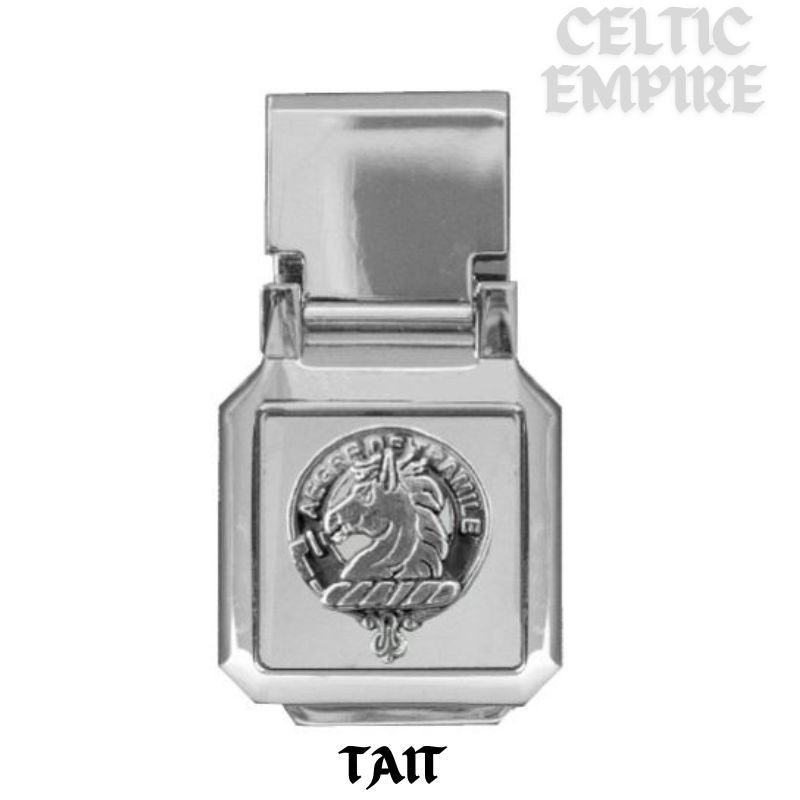 Tait Scottish Family Clan Crest Money Clip