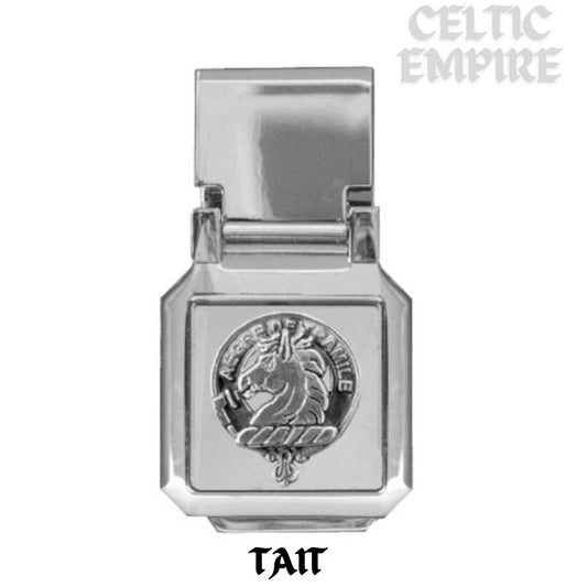 Tait Scottish Family Clan Crest Money Clip