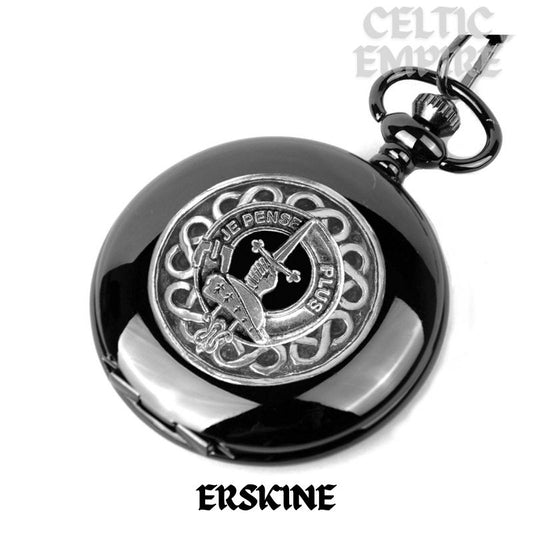 Erskine Scottish Family Clan Crest Pocket Watch