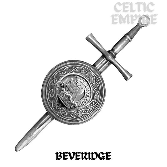 Beveridge Scottish Family Clan Dirk Shield Kilt Pin