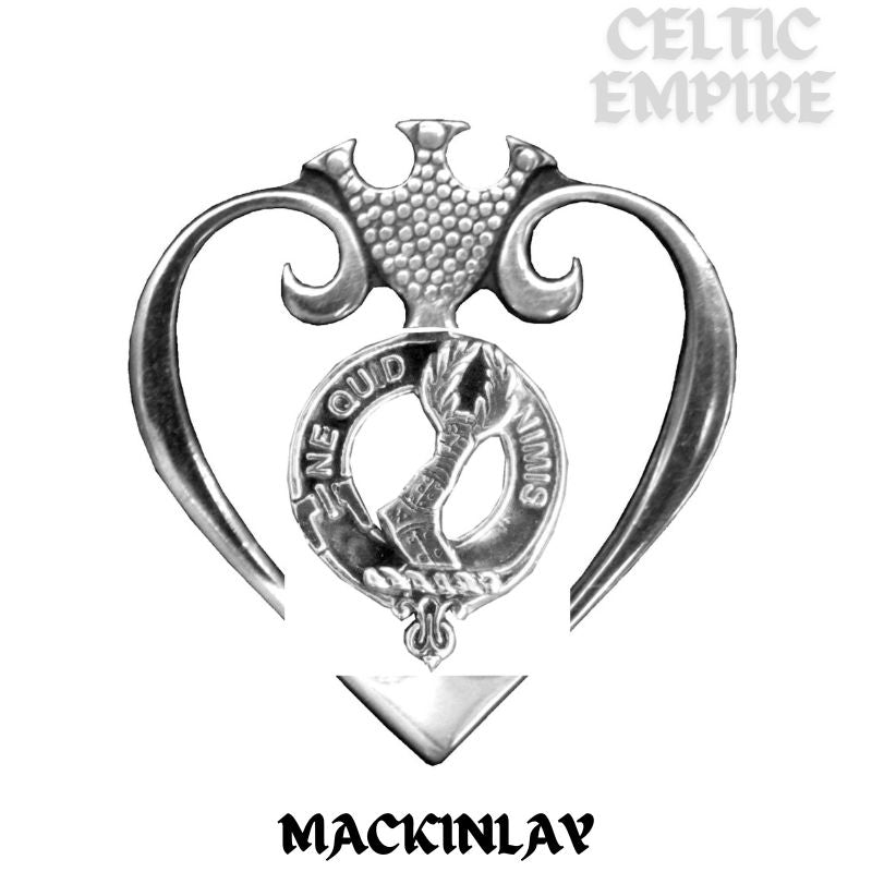 MacKinlay Family Clan Crest Luckenbooth Brooch or Pendant