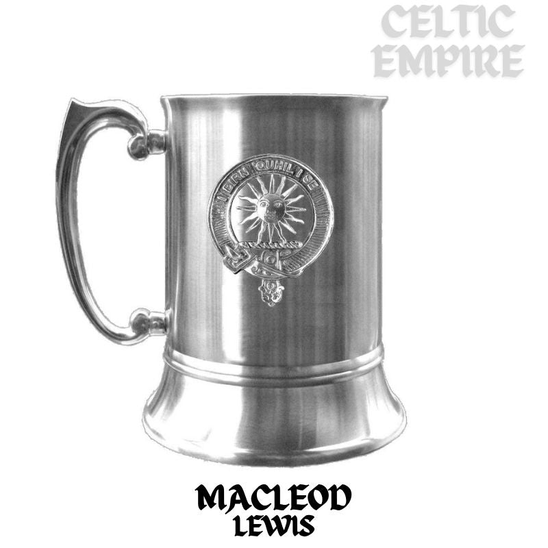 MacLeod (Lewis) Scottish Family Clan Crest Badge Tankard