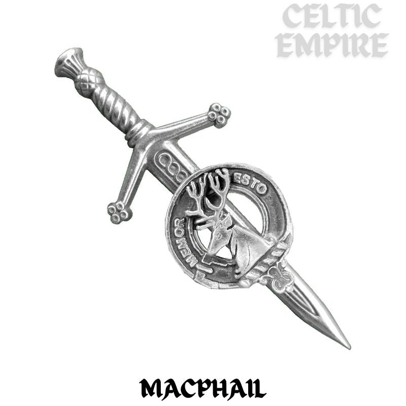 MacPhail Scottish Small Family Clan Kilt Pin