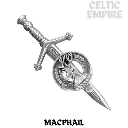 MacPhail Scottish Small Family Clan Kilt Pin