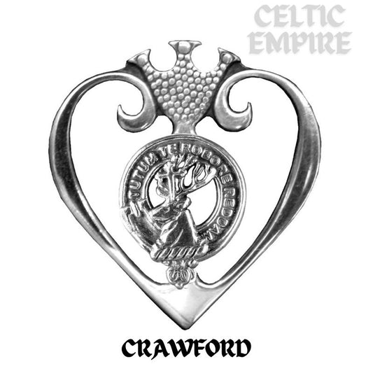 Crawford Family Clan Crest Luckenbooth Brooch or Pendant