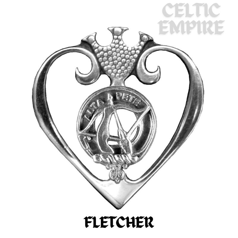 Fletcher Family Clan Crest Luckenbooth Brooch or Pendant