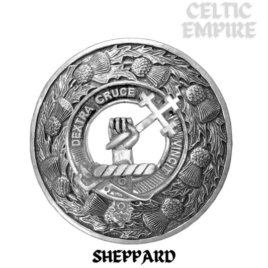 Sheppard Family Clan Badge Scottish Plaid Brooch