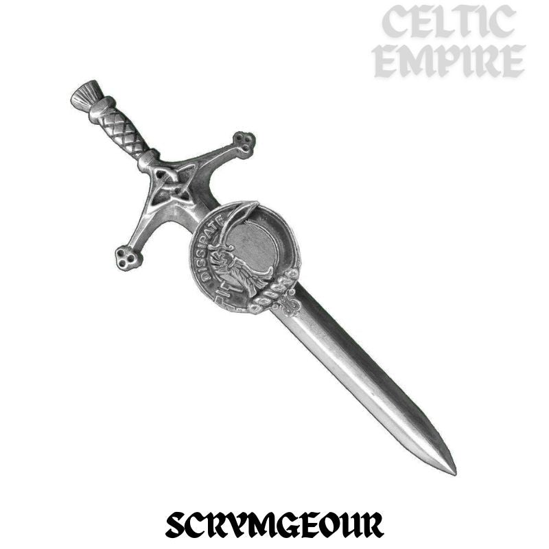 Scrymgeour Family Clan Crest Kilt Pin, Scottish Pin
