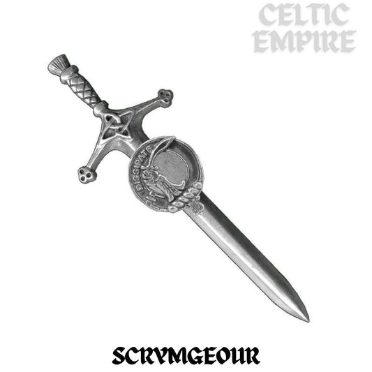 Scrymgeour Family Clan Crest Kilt Pin, Scottish Pin