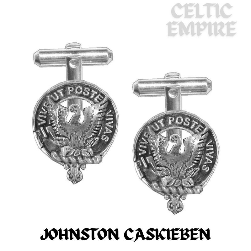 Johnston (Caskieben) Scottish Family Clan Crest Cufflinks