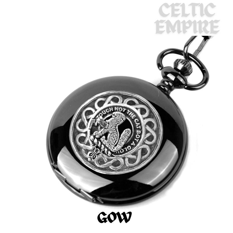 Gow Scottish Family Clan Crest Pocket Watch