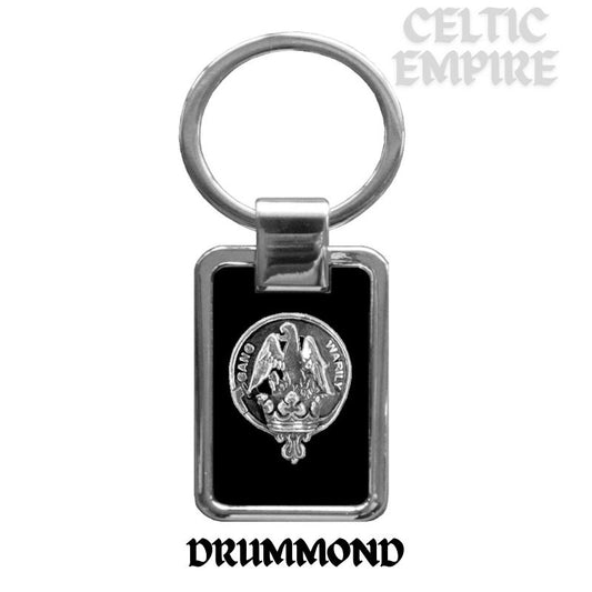 Drummond Family Clan Black Stainless Key Ring