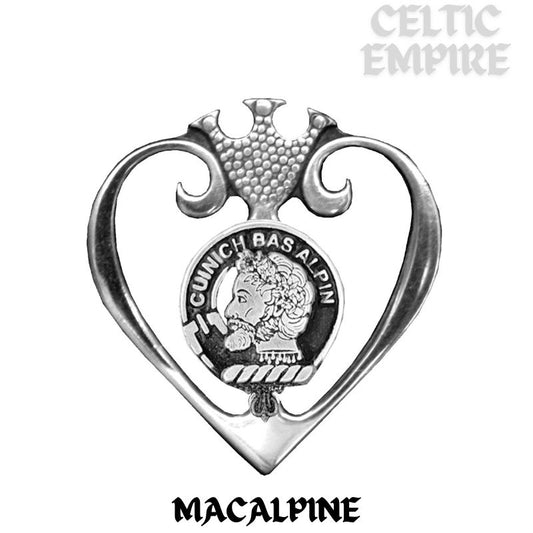 MacAlpine Family Clan Crest Luckenbooth Brooch or Pendant