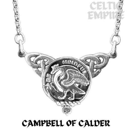 Campbell Calder Family Clan Crest Double Drop Pendant
