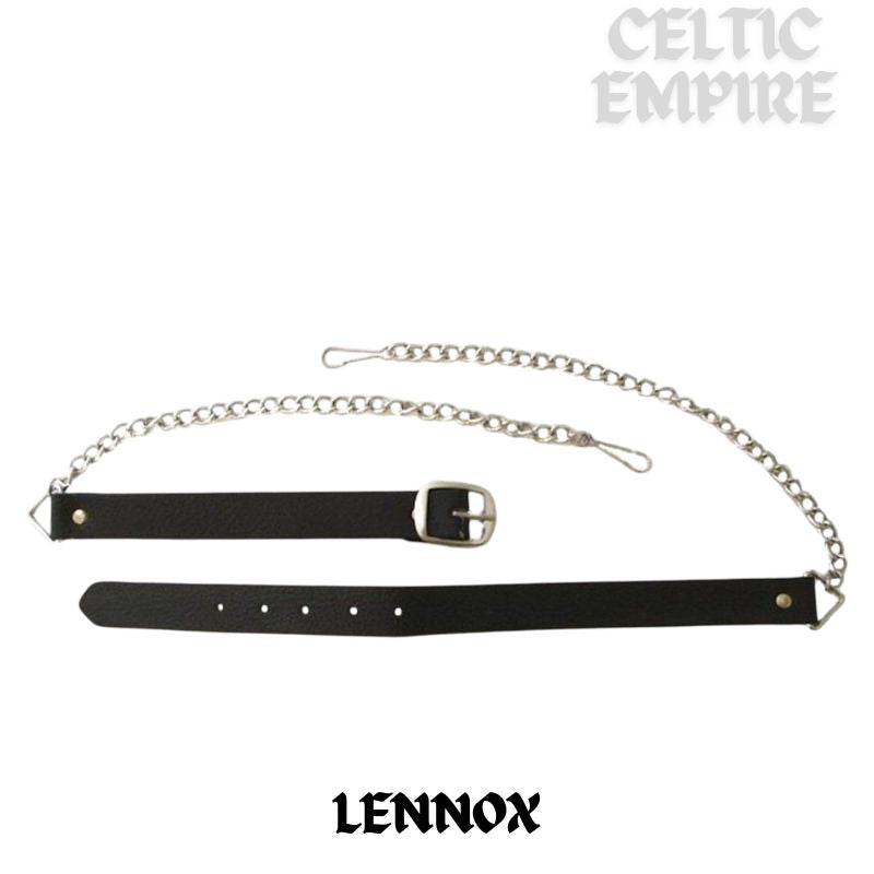 Lennox Scottish Family Clan Badge Sporran, Leather