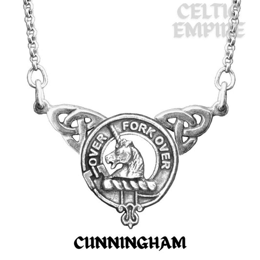 Cunningham Family Clan Crest Double Drop Pendant