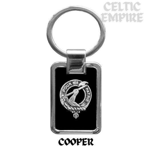 Cooper Family Clan Black Stainless Key Ring