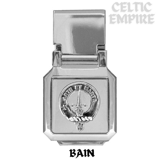 Bain Scottish Family Clan Crest Money Clip