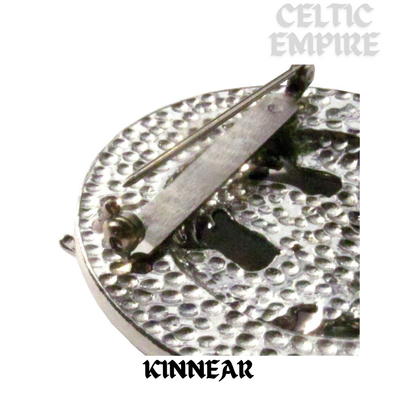 Kinnear Family Clan Crest Scottish Pewter Cap Badge