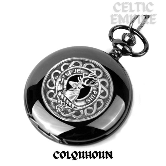 Colquhoun Scottish Family Clan Crest Pocket Watch